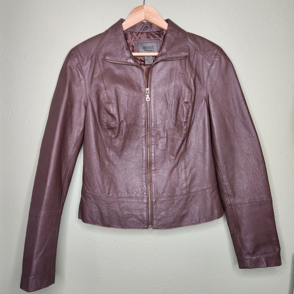 John Paul Richard Chocolate Brown Leather Jacket Medium Uniform